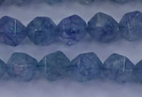 CAQ773 15.5 inches 10mm faceted nuggets imitation aquamarine beads