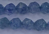 CAQ774 15.5 inches 12mm faceted nuggets imitation aquamarine beads