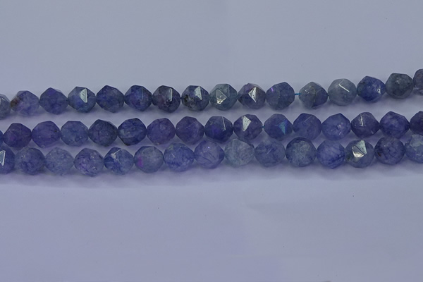 CAQ775 15.5 inches 14mm faceted nuggets imitation aquamarine beads