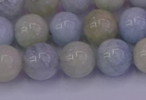 CAQ783 15.5 inches 10mm round natural aquamarine beads