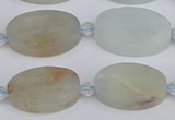 CAQ802 15.5 inches 13*20mm oval aquamarine gemstone beads