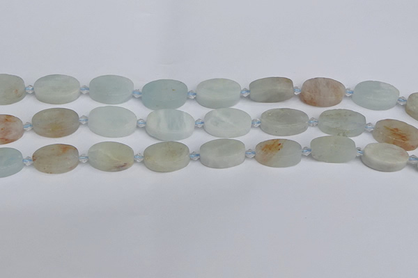 CAQ802 15.5 inches 13*20mm oval aquamarine gemstone beads