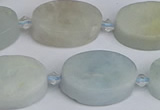 CAQ803 15.5 inches 15*20mm oval aquamarine gemstone beads