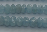 CAQ81 15.5 inches 4*7mm faceted rondelle AA grade aquamarine beads