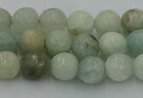 CAQ836 15.5 inches 6mm faceted round aquamarine beads wholesale