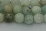 CAQ837 15.5 inches 8mm faceted round aquamarine beads wholesale