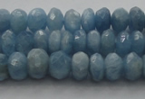 CAQ86 15.5 inches 4*7mm faceted rondelle AA grade aquamarine beads