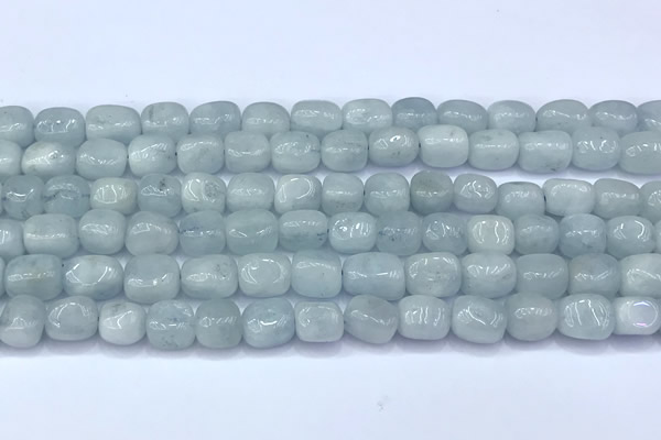 CAQ941 15 inches 7*8mm – 8*10mm nuggets aquamarine beads