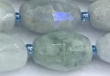 CAQ964 15 inches 12*18mm - 13*21mm faceted nuggets AB-color aquamarine beads