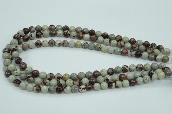 CAR03 15.5 inches 8mm round artistic jasper beads wholesale