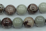 CAR05 15.5 inches 12mm round artistic jasper beads wholesale