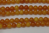 CAR100 15.5 inches 3mm round natural amber beads