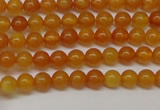 CAR101 15.5 inches 4mm round natural amber beads