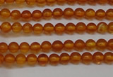 CAR105 15.5 inches 3mm round natural amber beads