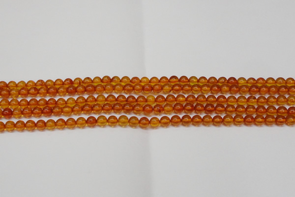 CAR107 15.5 inches 5mm round natural amber beads