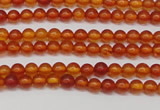 CAR110 15.5 inches 3mm round natural amber beads