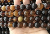 CAR222 15.5 inches 12mm round natural amber beads wholesale