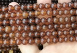 CAR237 15.5 inches 6mm - 7mm round natural amber beads wholesale