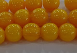 CAR403 15.5 inches 10mm round synthetic amber beads wholesale