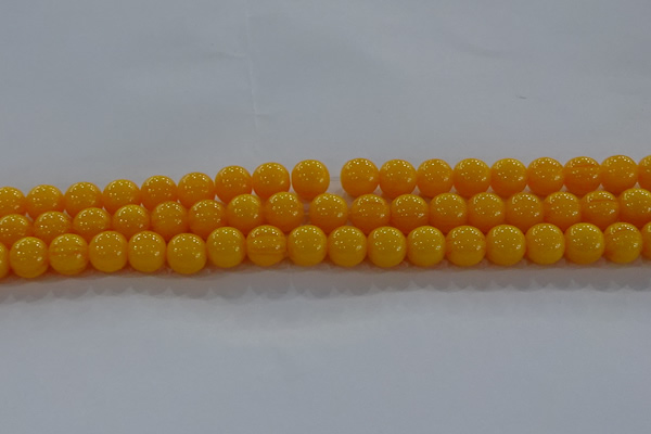 CAR403 15.5 inches 10mm round synthetic amber beads wholesale