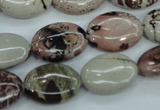 CAR41 15.5 inches 13*18mm oval artistic jasper beads wholesale