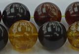 CAR510 15.5 inches 18mm - 19mm round natural amber beads wholesale