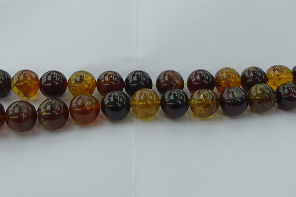 CAR510 15.5 inches 18mm - 19mm round natural amber beads wholesale