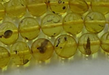 CAR522 15.5 inches 7mm - 8mm round natural amber beads wholesale