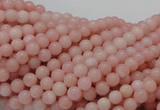 CAS02 15.5 inches 4mm round pink angel skin gemstone beads