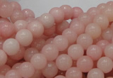 CAS04 15.5 inches 8mm round pink angel skin gemstone beads