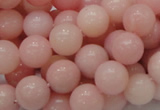 CAS06 15.5 inches 12mm round pink angel skin gemstone beads