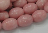 CAS11 15.5 inches 13*18mm rice pink angel skin gemstone beads