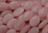 CAS20 15.5 inches 10*14mm oval pink angel skin gemstone beads