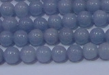 CAS200 15.5 inches 4mm round blue angel skin gemstone beads