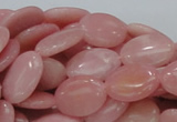 CAS21 15.5 inches 14*18mm oval pink angel skin gemstone beads