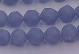 CAS211 15.5 inches 8mm faceted nuggets blue angel skin gemstone beads