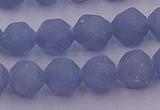 CAS212 15.5 inches 10mm faceted nuggets blue angel skin gemstone beads