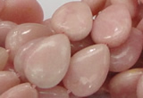 CAS26 15.5 inches 12*18mm flat teardrop pink angel skin gemstone beads