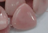 CAS32 15.5 inches 30*30mm triangle pink angel skin gemstone beads