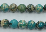 CAT01 15.5 inches 10mm round natural aqua terra jasper beads