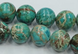 CAT02 15.5 inches 16mm round natural aqua terra jasper beads