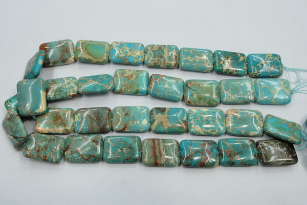 CAT16 15.5 inches 18*25mm rectangle natural aqua terra jasper beads