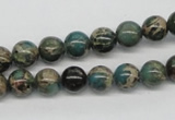 CAT5003 15.5 inches 8mm round natural aqua terra jasper beads