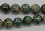 CAT5005 15.5 inches 12mm round natural aqua terra jasper beads