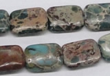 CAT5016 15.5 inches 13*18mm rectangle natural aqua terra jasper beads