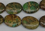 CAT5042 15.5 inches 15*20mm oval natural aqua terra jasper beads