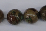 CAT5055 15.5 inches 18mm round natural aqua terra jasper beads