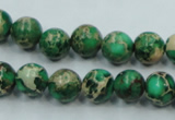 CAT58 15.5 inches 10mm round dyed natural aqua terra jasper beads