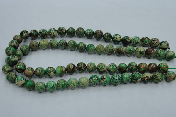 CAT59 15.5 inches 12mm round dyed natural aqua terra jasper beads