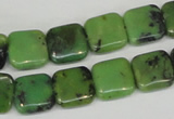 CAU35 15.5 inches 12*12mm square australia chrysoprase beads wholesale